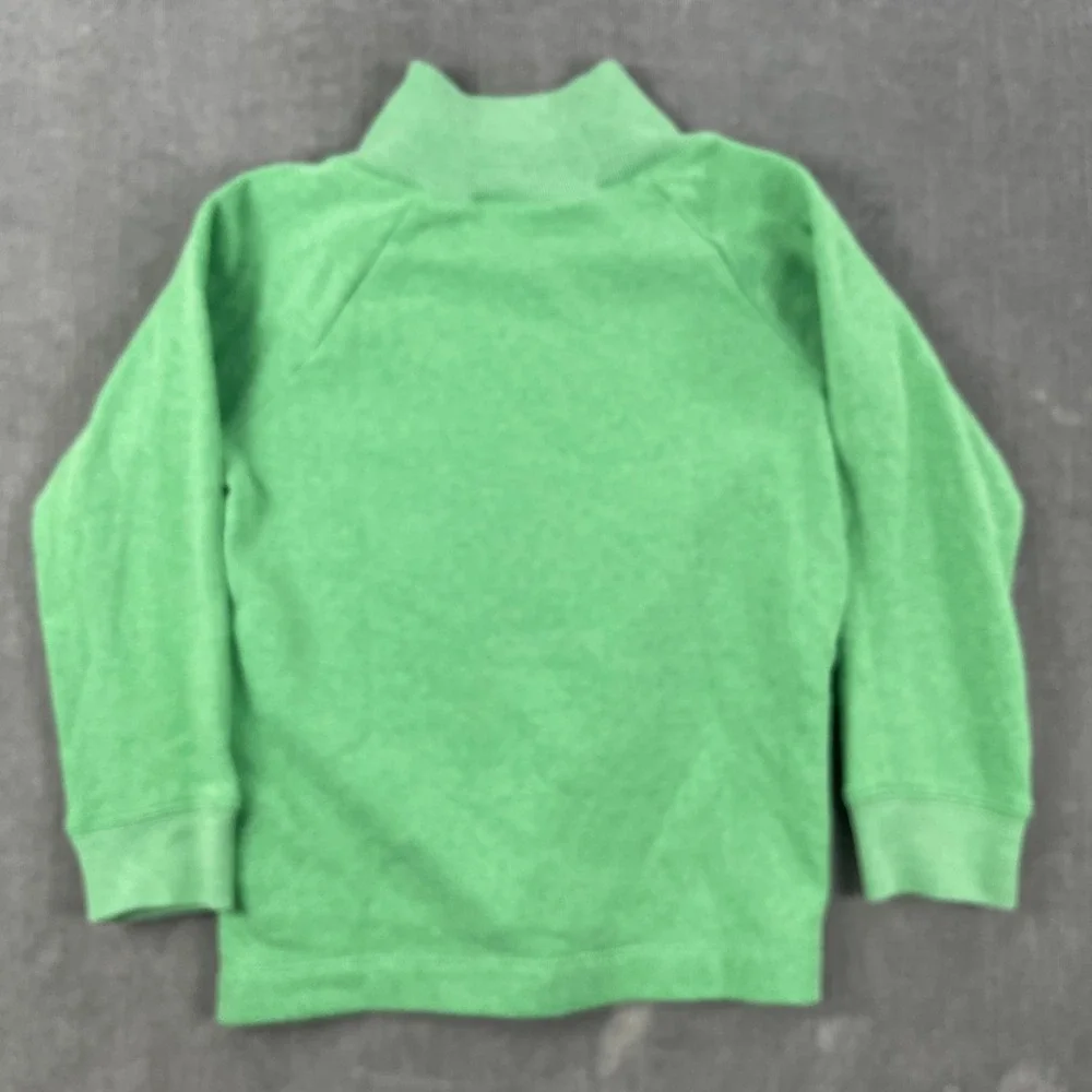 Crewcuts Kids 4-5‎ Green Sweatshirt Button Mock Neck Pullover